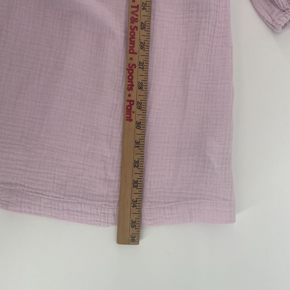 J Crew Mini Dress Womens Medium Soft Cotton Gauze Boho Blush Pink - Picture 7 of 10